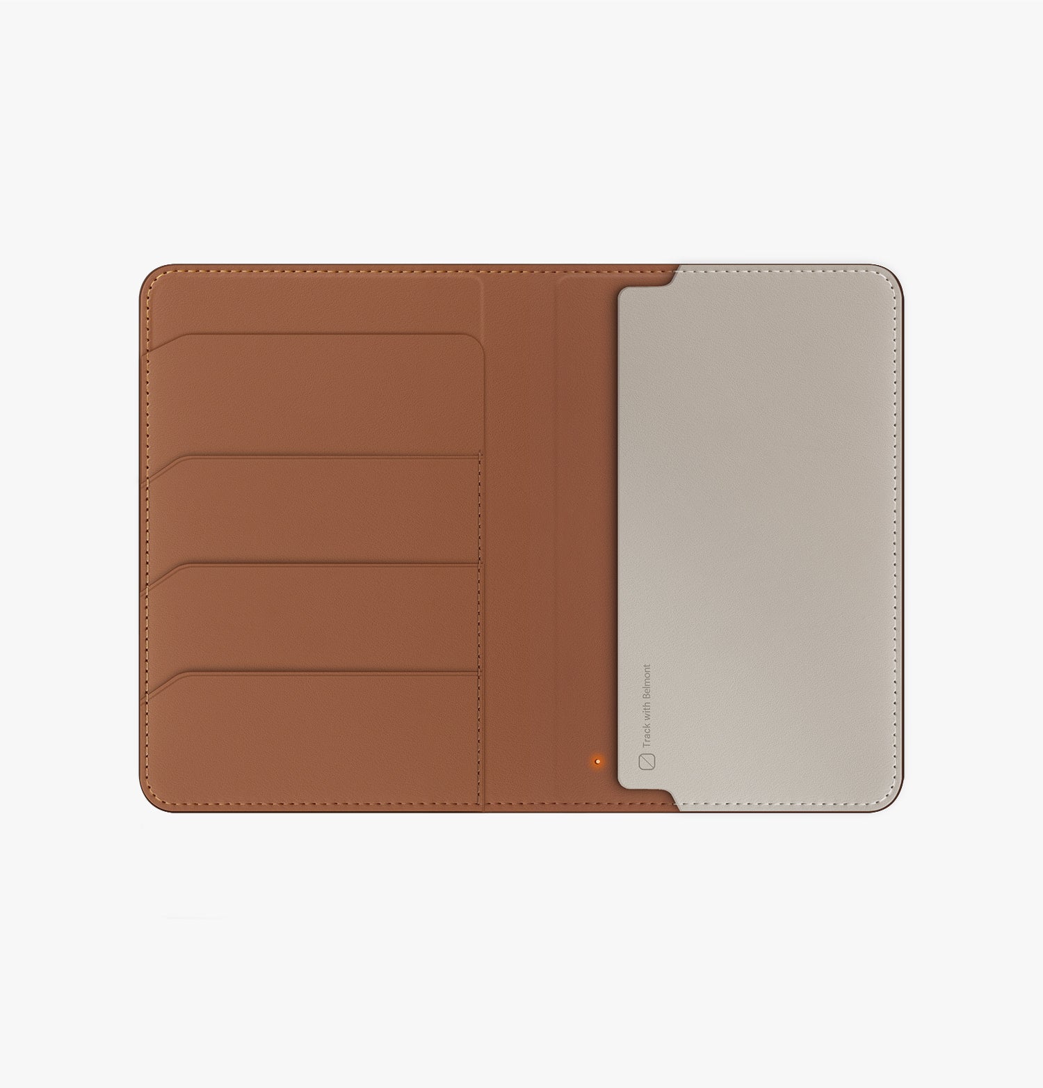 Belmont<br>Find My Vegan Leather Passport Holder - Image 4