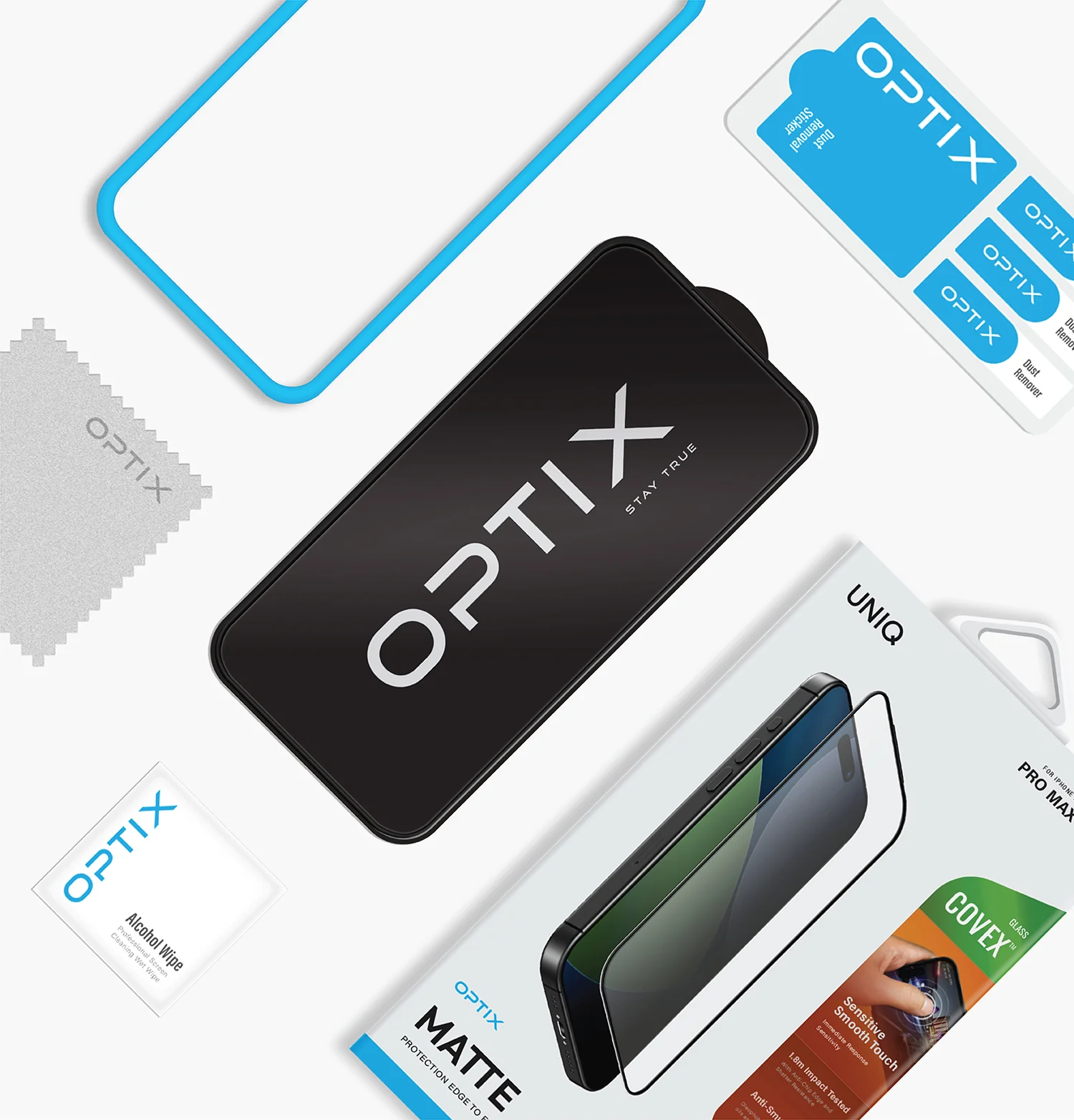Optix Covex™ Matte<br>Smooth Touch Screen Protector - Image 5