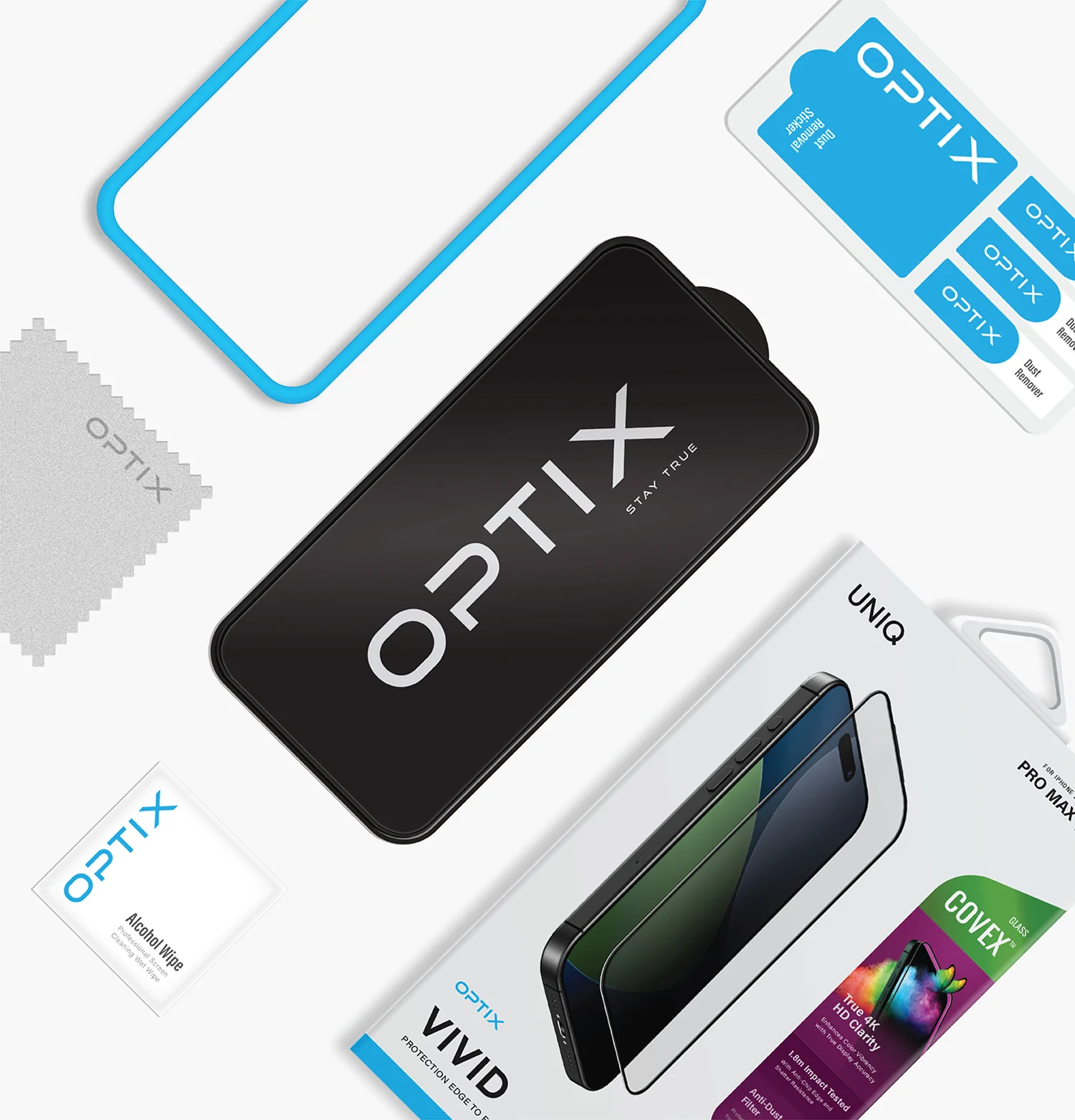 Optix Covex™ Vivid<br>True Color Clarity Screen Protector - Image 5
