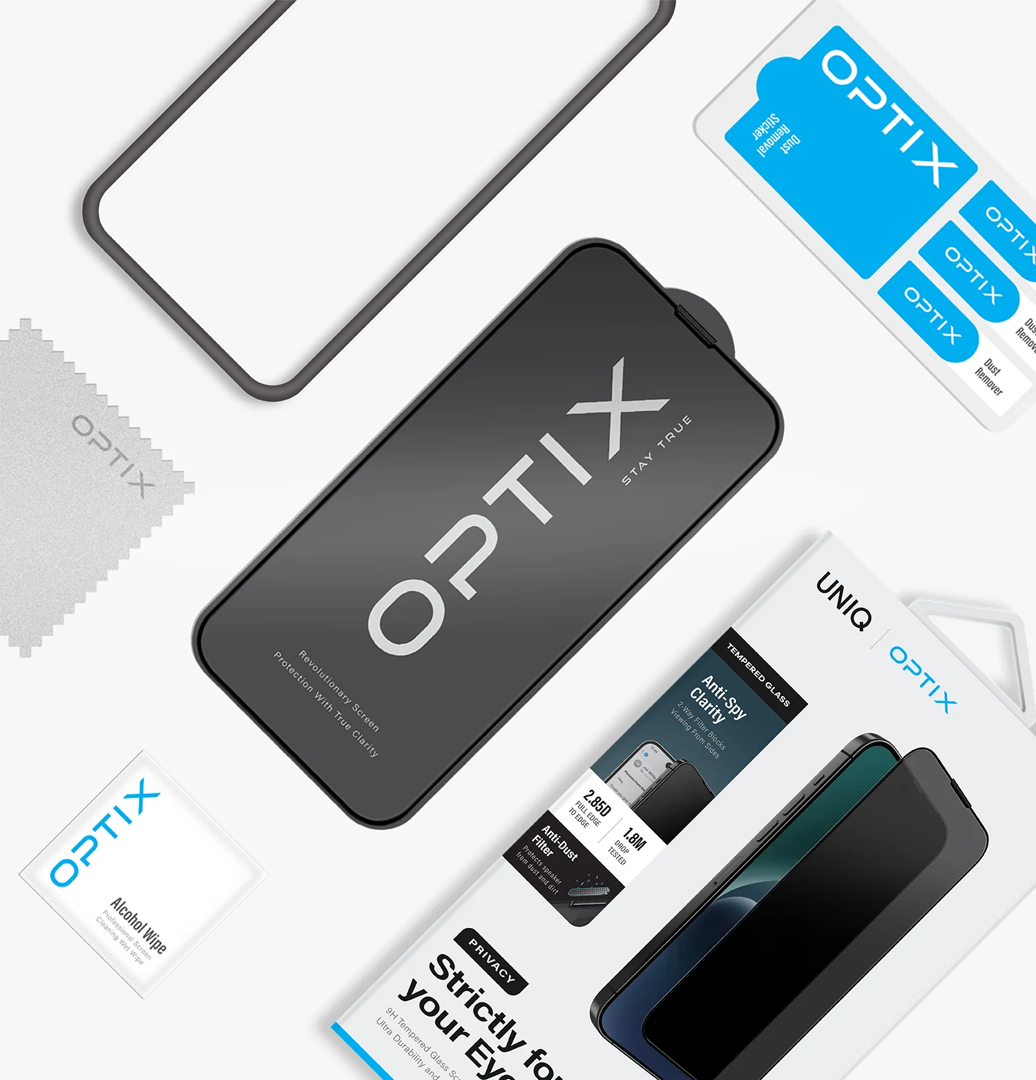Optix Privacy Tempered Glass Screen Protector - Image 5