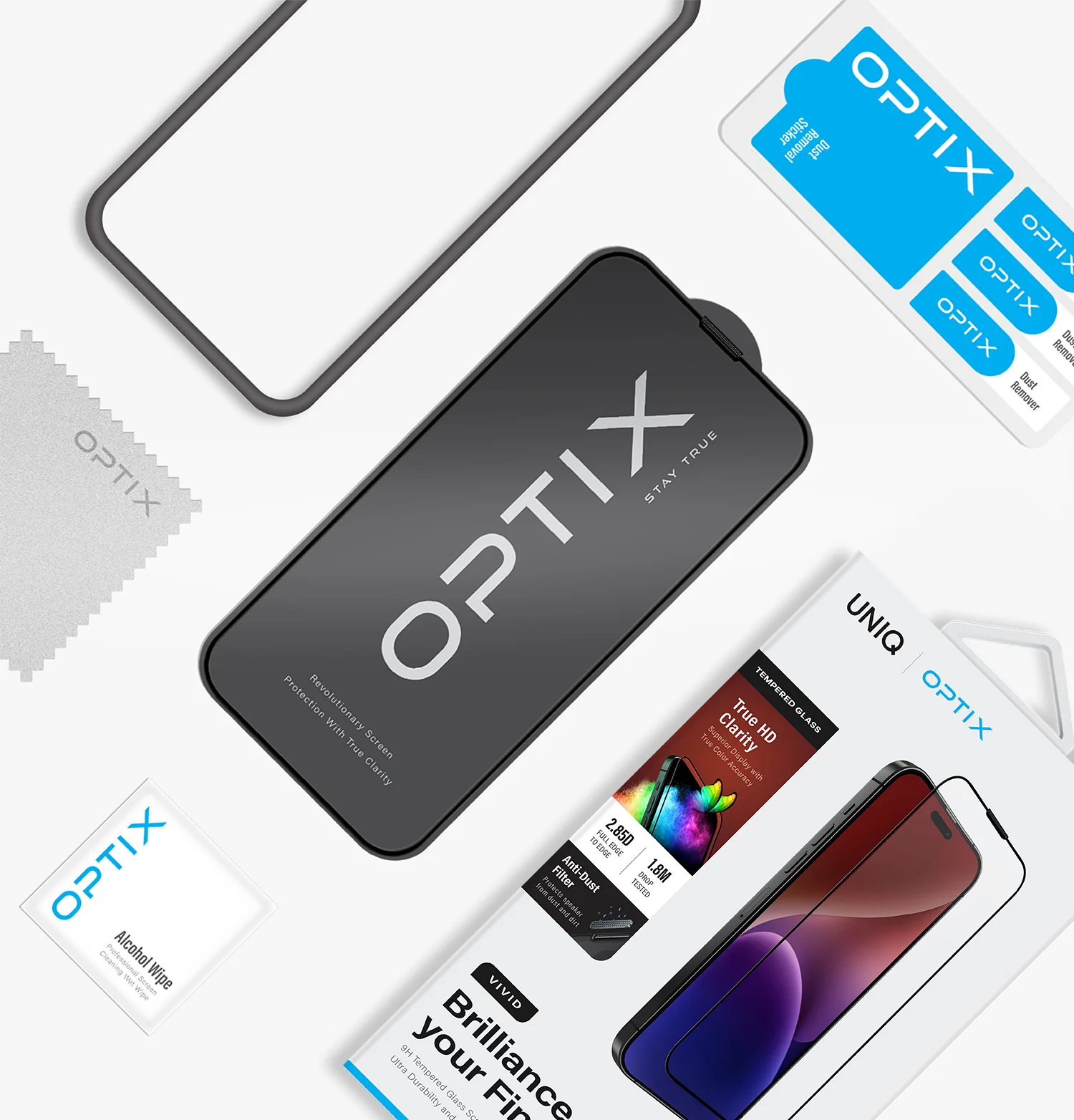 Optix Vivid Tempered Glass Screen Protector - Image 5