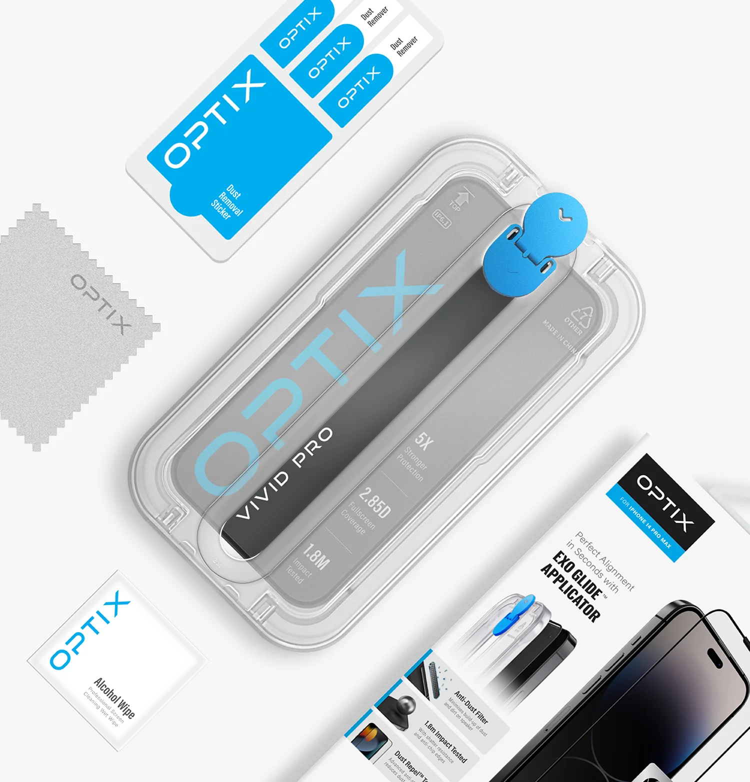 Optix Vivid Pro Tempered Glass Screen Protector - Image 5