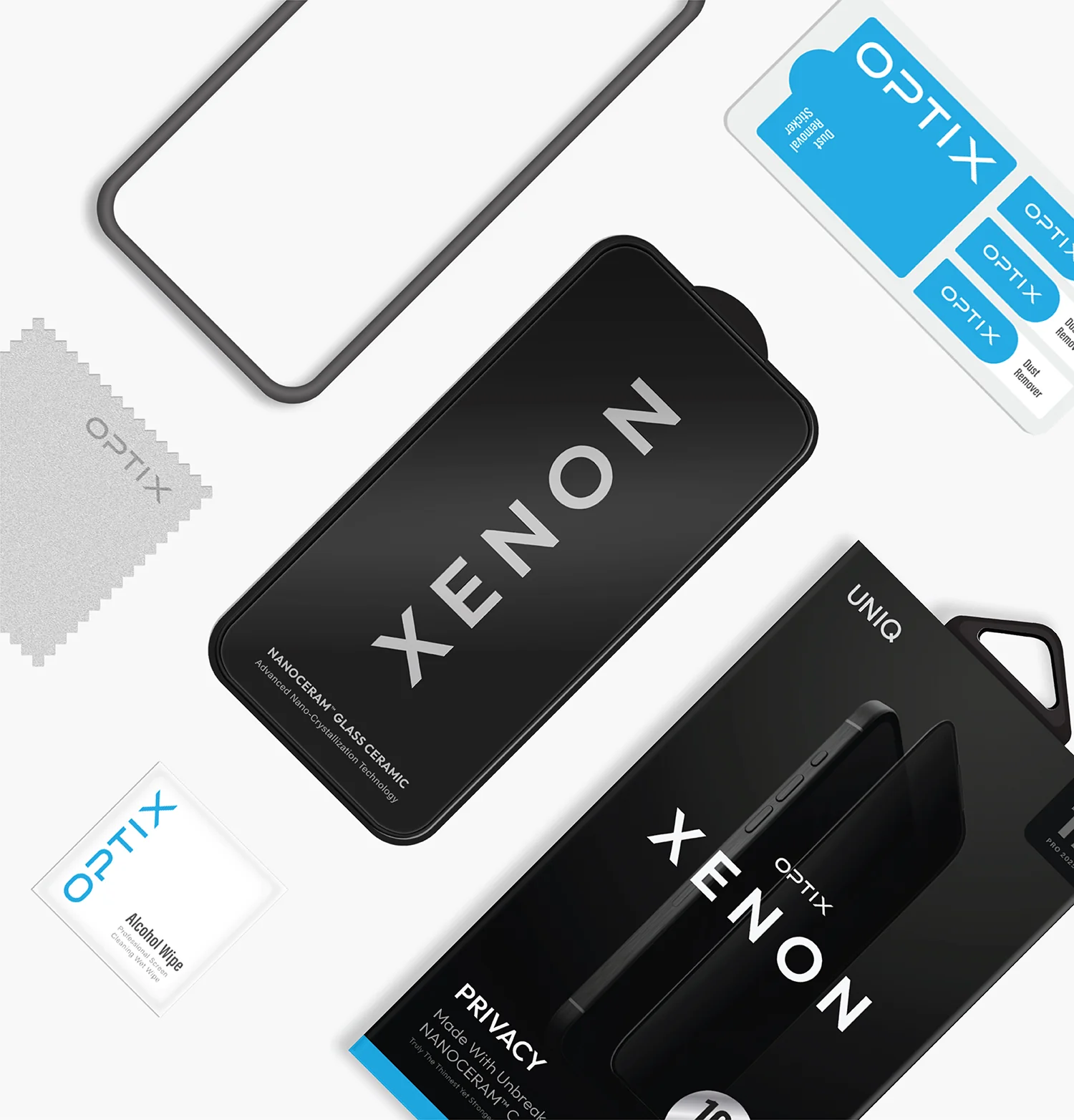 Optix Xenon™ Privacy<br>Premium Ultra-Strong 2-Way Privacy Screen Protector - Image 5